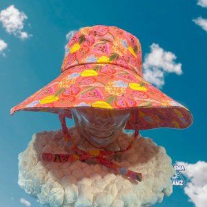 Steve Madden Tropical Dragon Fruit Wide Brim Bucket Hat